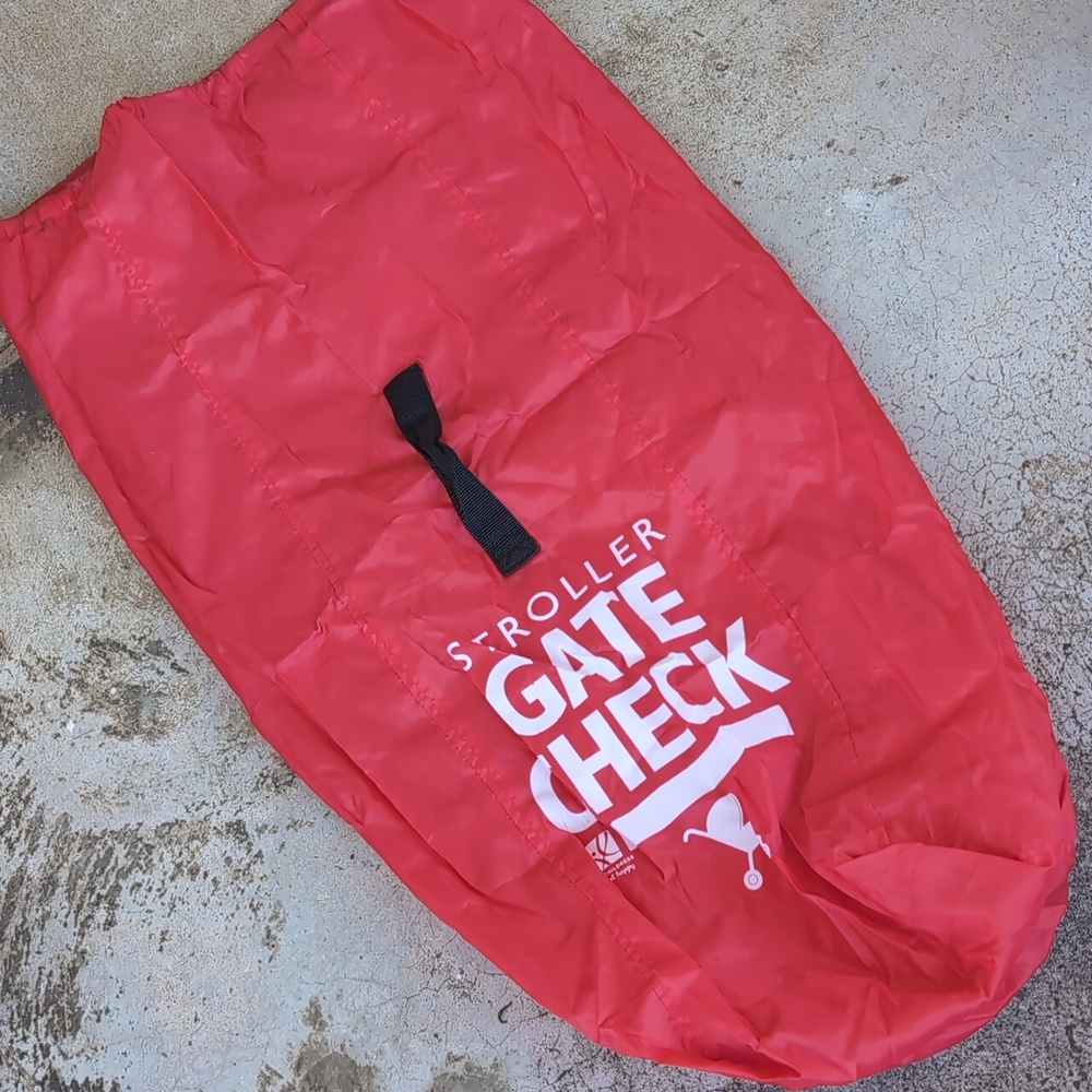 Red Stroller Gate Check Bag - Picture 2 of 6